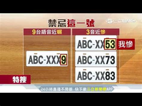 車牌數字 選擇